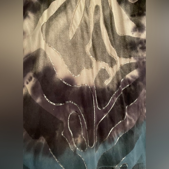 Sugar and Rox Distressed Striped T-Shirt - Picture 3 of 5